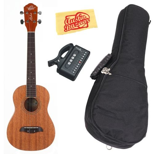 Oscar Schmidt by Washburn OU2T Limited Edition Tenor Ukulele Bundle with Gig Bag, Tuner, and Polishing Cloth