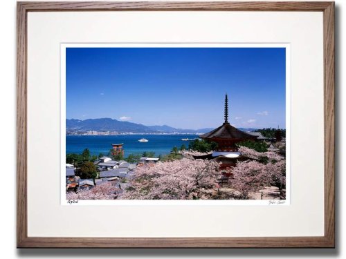 《オリジナルプリント》厳島神社・多宝塔（広島県/宮島町）〔世界遺産・厳島神社〕