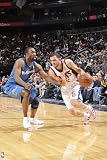 Washington Wizards v New Jersey Nets: Jordan Farmar and Gilbert Arenas by David Dow, 48x72