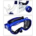 YITU Kids Silicone Scuba Swimming Swim Diving Mask Snorkel Glasses Set Anti Fog Goggles (Blue)