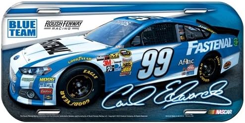Carl Edwards Official NASCAR 12 inch x 6 inch Plastic License Plate by Wincraft