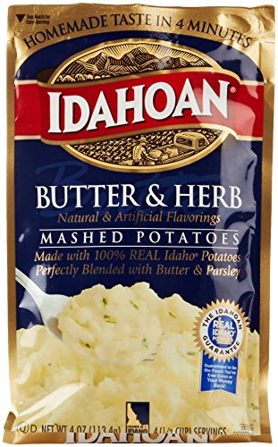 Idahoan Mashed Potatoes, Butter & Herb, 4 Oz