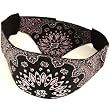 Ct Bandana Head Doo Wrap Scarf Biker Crystal Black with Pink