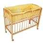 Lit d'appoint Lit pour b�b� Berceau 2en1 jaune