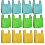 Reusable Grocery T-Sack Bag, Assorted Color 12 Pk Set