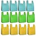 Reusable Grocery T-Sack Bag, Assorted Color 12 Pk Set