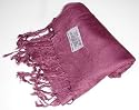 Pashmina Scarf Shawl Wrap Throw Plum Purple