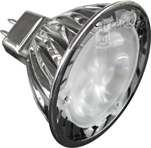 GreenLED MR1603-w SSC High-Power-LED 12V 3.8W Gu5.3 Reflektorlampe 50 mm Cree, wei&szlig;