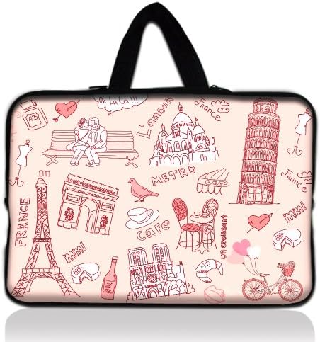 Brand New Fashion Window of the World 17" 17.3" 17.4" inch Neoprene Notebook Laptop Bag Sleeve Case with Hidden Handle for Apple MacBook pro 17 /Dell Inspiron 17R Vostro XPS Alienware M17x /Acer/ lenovo / Samsung 700 Sony Vaio E 17" HP Pavilion DV7 ENVY 17/Asus Dell Inspiron 1721 17 inch Laptop netbook