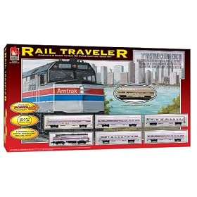 Life Like Rail Traveler AMTAK Passenger Electric Train Set