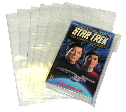 (100) Polypropylene (Plastic) Outer Sleeves with Flap for Paperback Books #MASPPB (5