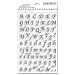 Stampendous SSC015 Perfectly Clear Polymer Stamps, Calligraphy Alphabet