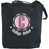 Canvas Tote Bag Black  Celine Rules  Name