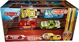Disney / Pixar CARS Movie Exclusive 1:55 Die Cast Piston Cup Nights Speedway 4-Pack Leak Less, Lightning McQueen, Rev N' Go & Vitoline