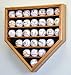 30 Baseball Ball Display Case Cabinet Holder Rack Home Plate Shaped w/98% UV Protection- Lockable
