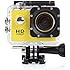 Blusmart Pro 710 12mp Sports Action Camera 120 Degree Waterproof Diving Video DVR with 2 Batteries and Free Accessories Kit (Yellow, 1.5 Inch)