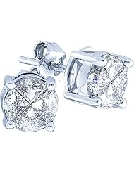 14KT Yellow Gold 0.40 CTW Diamond PIE-CUT Earrings