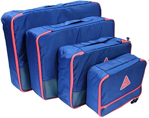 CherryTravel Luggage / Suitcase Packing Organizers 4-piece Navy Blue