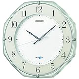 SEIKO CLOCK(セイコークロック) 衛星電波時計 SPACE LINK(スペースリンク)掛時計(薄緑) GP209S 降板