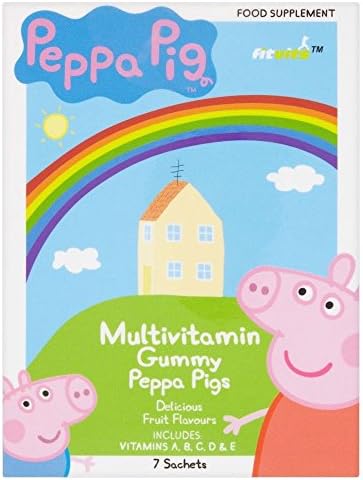 Fitvits Peppa Pig Multivitamin Gummy Pigs Sachets (7)