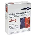Nicotine Transdermal System Patch Stop Smoking Aid 21 mg, Step 1 - 28 patches