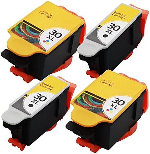 CartWarehouse Compatible Ink Cartridges Replacement for Kodak #30XL (2x Black, 2x Color 4-Pack)