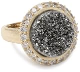 Marcia Moran 18k Gold-Plated Titanium and Cubic Zirconia Adjustable Ring