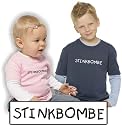 Baby/Kinder Langarmshirt mit Druck STINKBOMBE (046.47)
