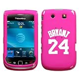 BLACKBERRY TORCH 9800 WHITE LOS ANGELES LAKERS KOBE BRYANT #24 ON A PINK HARD CASE COVER