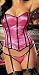 Shirley of Hollywood Women’s Satin Corset With Zipper