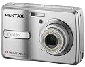 Pentax Optio E40 Digitalkamera (8 Megapixel, 3-fach opt. Zoom, 2.4" Display) silber