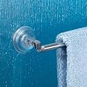 Stainless Steel power lock SUCTION TOWEL BAR bathroom 16" L