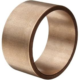 Bunting Bearings CBM010014010  Cast Bronze C93200 SAE 660 Plain Sleeve Bearings, 10mm Bore x 14mm OD x 10mm Length
