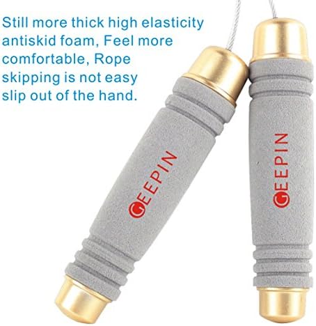 GEEPIN™ Professional Sports Competition Sports Fitness Jump Rope, Premium Quality, Adjustable Crossfit Speed Rope.