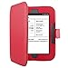 Insten® Flap Cover-up Leather Case Pouch Compatible with Barnes & Noble Nook Simple Touch with GlowLight , Red