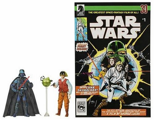 Star Wars 3.75 Expanded Universe Darth Vader & Rebel Officer