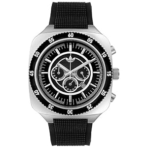 adidas Men's Chronograph Black Polyurethane Watch #ADH2006
