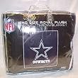 Dallas Cowboys KING Size NFL Royal Plush Raschel Blanket 84"x 94"