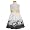 Bonnie Jean Little Girls Size 6X White Black Dot Flower Easter Dress