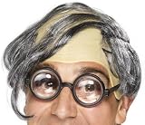 Smiffy'S Comb It Over Wig (Grey)