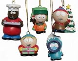 Set of 5 South Park Characters Mini Christmas Ornaments