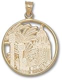 Stanford Cardinal Solid 10K Gold Hoover Tower Pendant