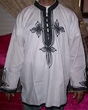 VINTAGE MOROCCAN MEN SHIRT WHITE LARGE Islamic Products Muslim Clothing