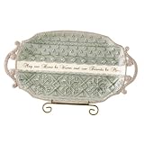 Grasslands Road Sweater Weather 17-Inch by 9-1/4-Inch Large Tray with Stand