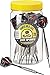 Fat Cat Darts in a Jar: Steel Tip Darts with Storage/Travel Container, 19 Grams (Pack of 15)