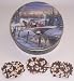 Scott's Cakes 1 lb. Milk Chocolate Covered Pretzel with Chocolate Chips & White Chocolate Chips in a Sleigh Ride Tin