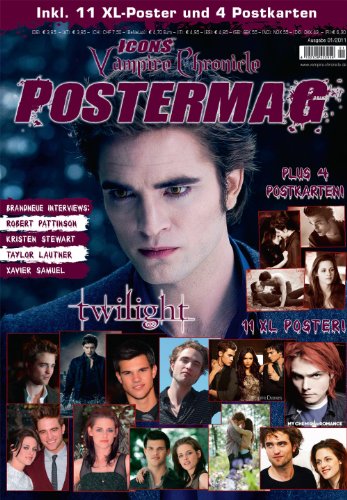 Thomas Vogel Media e. K. Icons Vampire Chronicle Postermag Lim. Edition: XL-Poster v. Twilight & Vampire Diaries + Sticker + Postkarten + neue Int ...