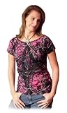 Moon Shine Attitude Attire Muddy Girl Camo Short Sleeve