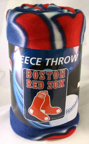 MLB Fleece Throw Boston Red Sox Baseball Fleece Fabric Throw