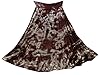 Brown Tie Dye Skirt- Boho Gypsy Designer Crochet Lace Long Maxi Skirt